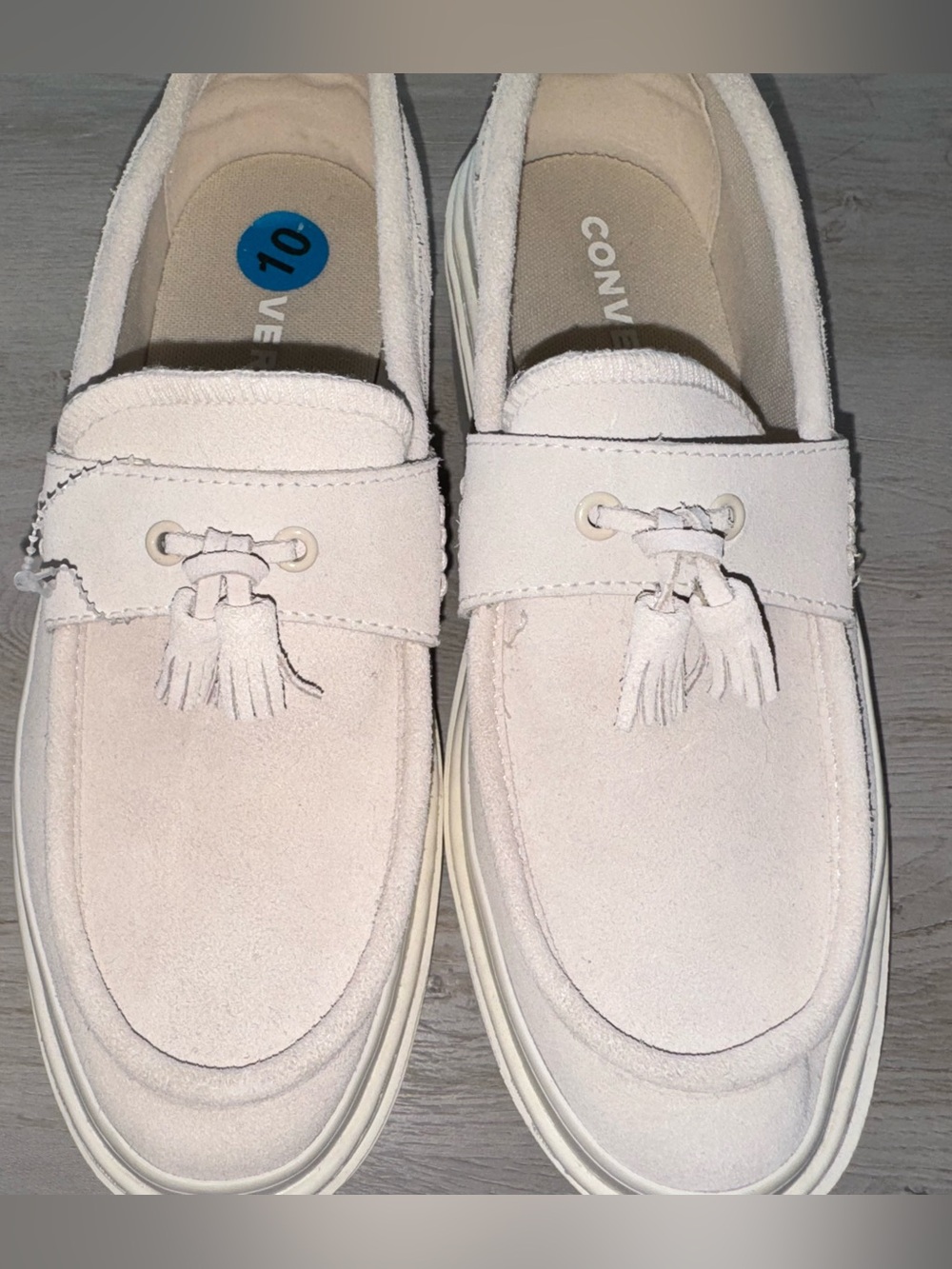 Women’s Converse Chuck Taylor All-Star Lugged Heel Loafer Platform Suede Size 10